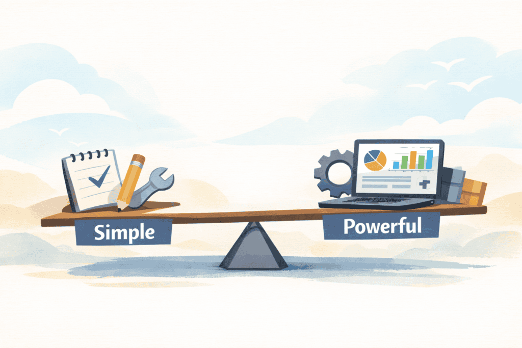 Choosing Tools: When Simple Beats Powerful