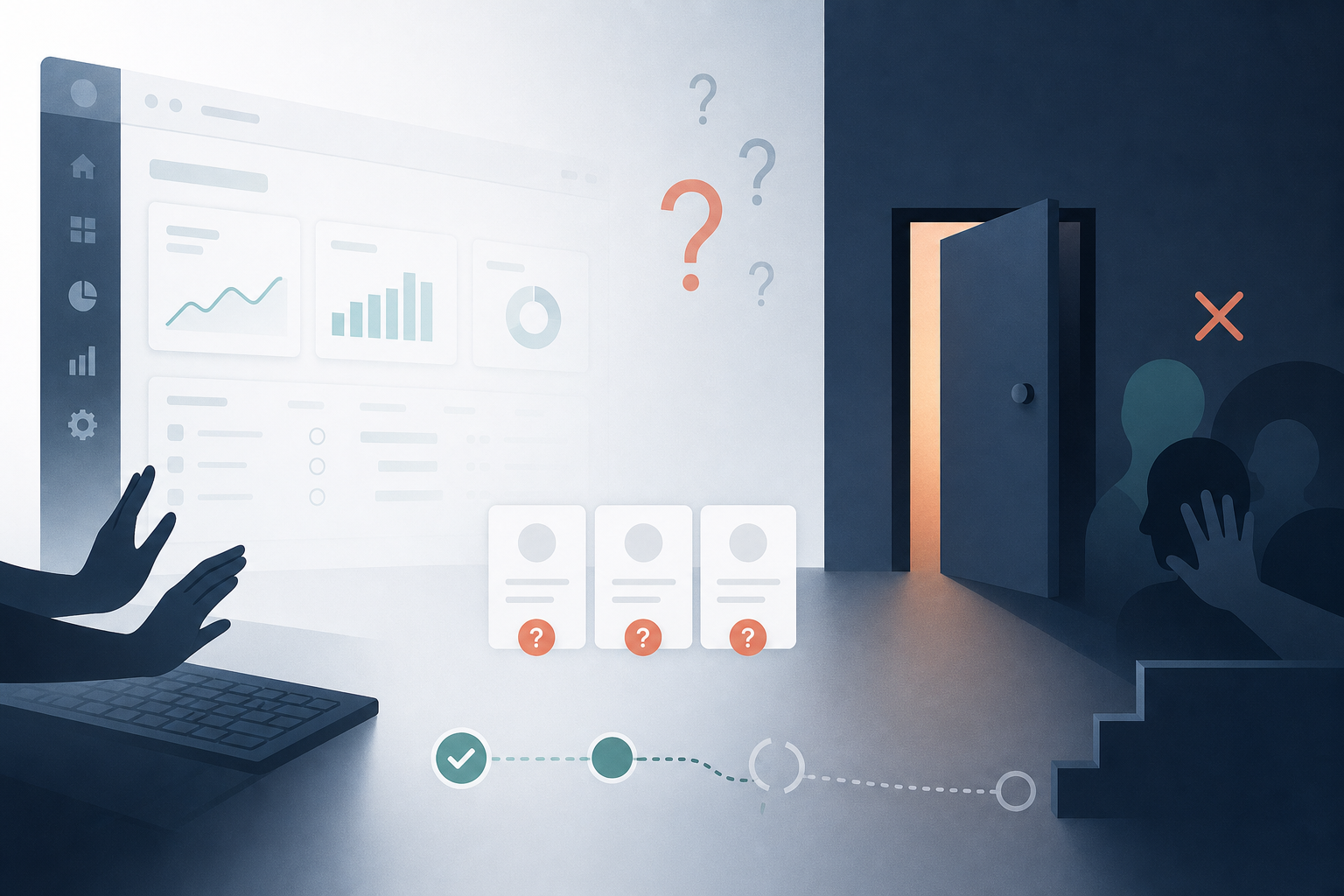 Featured image for an article on platform adoption and why teams ignore tools they do not understand, covering usability, internal resistance, unclear benefits, and poor onboarding